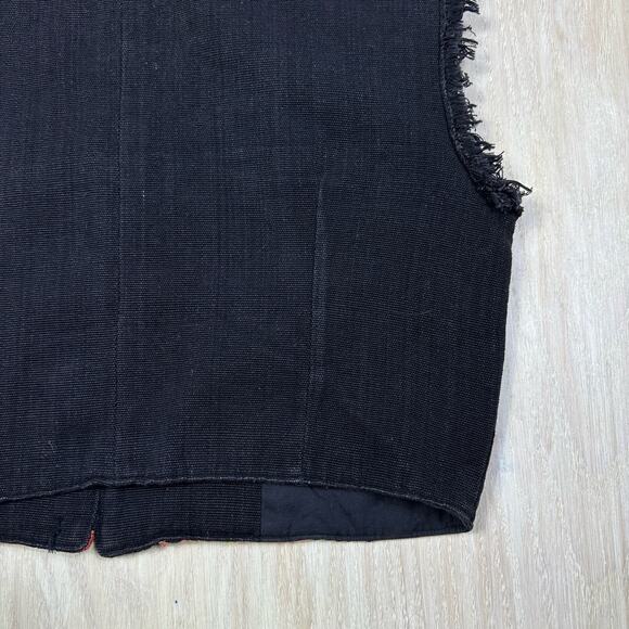 Artes Tipicas Tecum Black Multi Color Embroidered Southwest 90s Vest Medium - Picture 8 of 11
